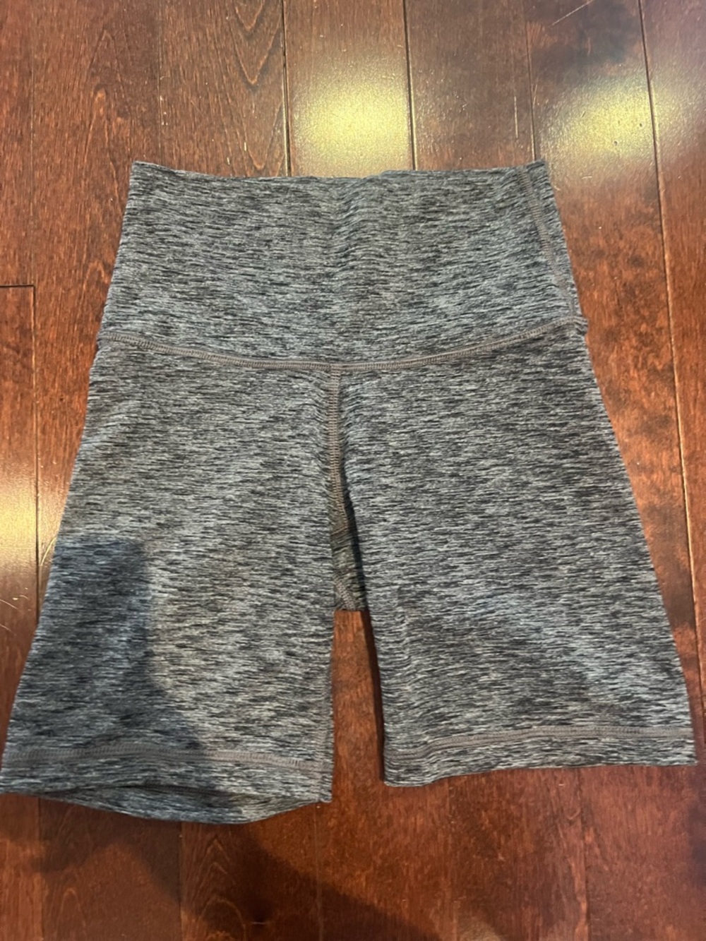 TNA High-Waist Heathered Gray Women’s Workout Shorts